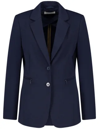 GERRY WEBER Collection - Taillierter Blazer mit Stretchkomfort blau - Gr. - 46