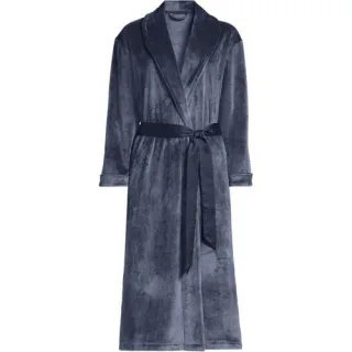 Morgenmantel aus Samt für Damen in Plus-Größe, Damen, size: plus, Pink, Polyester/Polyester-Mischung, by Lands' End