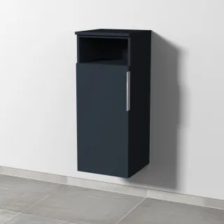 Sanipa 3way Mittelschrank mit 1 Tür und 1 offenem Fach, Marine-Matt, UP1321R UP1321R