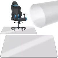 Ruhhy Bodenschutzmatte Bürostuhl Unterlegmatte Schutzmatte, Spar-Set, 1-St., schützend, 0,5 mm dick, leicht & stabil (434 g), einfache Handhabung