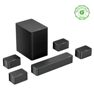 [EU/US Direct] Refurbished Ultimea Poseidon D70 410W 7.1CH Soundbar Virtual Surround Sound System with Smart APP Control