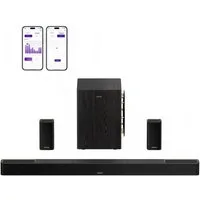 Ultimea Skywave 5.1.4ch Series Soundbar 5.1.4-Kanal Dolby Atmos (surround sound system, 760 W, 360° SurroundX Audio, Verlustfreie Audioübertragung, Dolby Atmos)