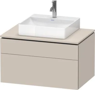 Duravit L-Cube Konsolenwaschtischunterbau wandhängend Taupe Matt 820x550x482 mm - LC4880091910000 LC4880091910000