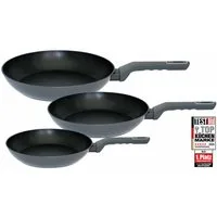 Elo Pfannen-Set Ecolife 3 teilig, Aluminium (Set, 3-tlg., je 1 Pfanne Ø 20/24/28 cm), Induktion