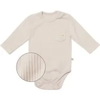 biorganic Langarmbody Baby Nature Relax Modal für Jungen und Mädchen Unisex Langarm (1-tlg) gerippte Textilstruktur (Ripp), Modal und Bio-Baumwolle, Größe 56 - 86