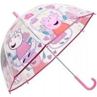 Peppa Pig Stockregenschirm Peppa Wutz Jump Rope Kinder transparenter Regenschirm Ø70 cm