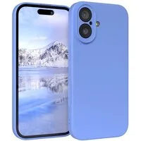 EAZY CASE Handyhülle für Apple iPhone 17 Hülle Silikon 6,3 Zoll, Silikon Schutzhülle mit Kameraschutz kratzfest Back Cover Ultramarin