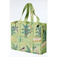 Himalaya Clothing Strandtasche Handtasche Damen groß mit lebendigem Muster und großzügigem Stauraum, Gesteppter Shopper mit integrierter kleiner Innentasche Motiv Safari
