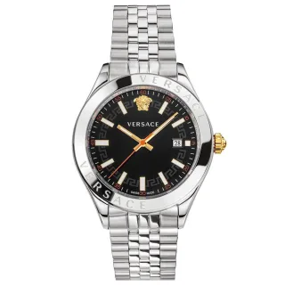 Versace VEVK00420 Hellenyium Schwarzes Zifferblatt Herrenuhr