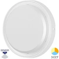 Braytron LED Deckenleuchte Wandleuchte mir Bewegungsmelder Außenbereich 3CCT 2020 Lumen, LED fest integriert, Neutralweiß, Kaltweiß, Warmweiß, Energieeffizient, Flimmerfrei, Langlebig, Spritzwassergeschützt, 3CCT
