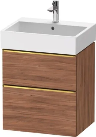 Duravit D-Neo Waschtischunterbau wandhängend Nussbaum Matt 584x442x625 mm - DE4371034790000 DE4371034790000