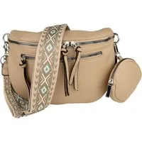 MIRROSI Bauchtasche Damen Taschen, Umhängetasche, Brusttasche, 30x20x9cm Veganes Leder (Schultertasche für jeden Anlass, (dazu 1x Münzbeutel und 1x Schlüsselband), Crossbody Bag, Bohemian gemusterten& verstellbaren Schulterriemen