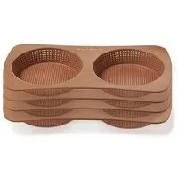 Betty Bossi Brotbackform Burgerbrötchen-Backform, (4-tlg), Silikon