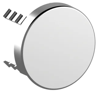 Keuco Abdeckblende Armaturenzubehör 59949, für Rohrunterbrecher, rund, verchromt, 59949010001 59949010001