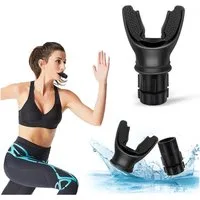Mutig Bauchmuskelmaschine Breathing Trainer, Lungentrainer Sport Atemtrainer (Mit Elnstellbaren Widerständen, Lungen-Trainer für sanftes Atemtraining), Zur Verbesserung Der Lungenkapazität Leicht zu Reinigen