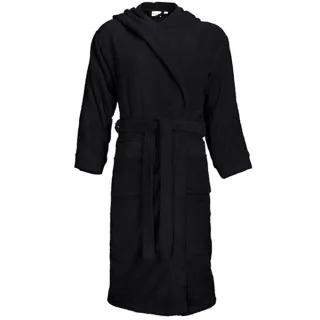 The One Towelling - Morgenmantel für Herren/Damen Unisex, mit Kapuze (Schwarz)