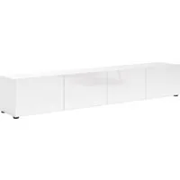 Home affaire Lowboard Mister, TV-Board, TV-Bank, TV-Kommode, TV-Möbel, mit 4 Klappen, komplett Hochglanz Lackiert, Breite 225 cm