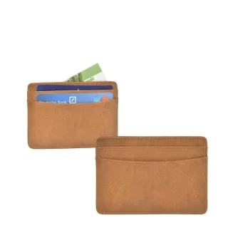 Kartenetui flach Leder mocca 10x7cm | Sonnenleder Ise Kartenhalter. Das Etui organisiert Ihre Bankkarten und Ausweise sicher in jeder Hosentasche.