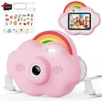 Vivitar Kinderkamera 40 MP & 2,4-Zoll-Bildschirm, 1080p HD, Inkl. 32-GB-Karte Kinderkamera (8x opt. Zoom, inkl. Spielkonsole, MP3-Player, Webcam, Videoaufnahmefunktion, Multifunktionale Spielzeugkamera Geschenke für 3-12 Jährige)