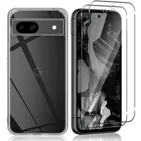 MSM Handyhülle Hülle + 2X Schutzglas für Google Pixel 8A Panzerfolie Full 9H
