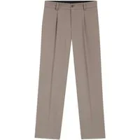 HUGO Stoffhose HUGO Men RED natur,Business,Polyester,Unifarben,Wide Leg,Mittel
