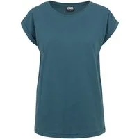 URBAN CLASSICS Kurzarmshirt Urban Classics Damen Ladies Extended Shoulder Tee (1-tlg)