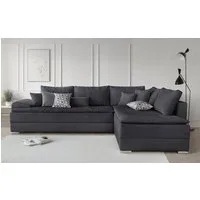 Home affaire Ecksofa Night & Day L-Form, B: 324 cm, Dauer-Schlaffunktion und Armlehne, Bettfunktion & Bettkasten, Boxspringbett 180x200 cm