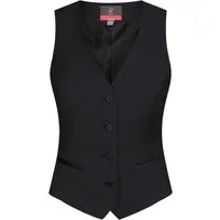 GREIFF Anzugweste Greiff Modern WITH 37.5® Damen Business-Weste Regular Schwarz