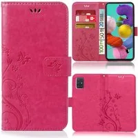 Numerva Handyhülle Bookstyle Flower für Samsung Galaxy A71, Handy Tasche Schutzhülle Klapphülle Flip Cover mit Blumenmuster