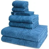 ROSS Handtuch Set Cashmere feeling, Walkfrottee (Spar-Set, 8-St), 2 X Wasch- 2 X Gäste- 2 X Dusch- 2 X Handtuch im Set - Baumwolle