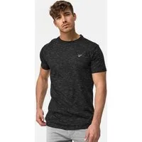 Indicode T-Shirt Herren Kloge Shirt Tee Herrenshirt mit dezentem Label-Detail auf der Brust