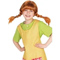 Maskworld Kostüm-Perücke Pippi Langstrumpf Kinderperücke - Faschings Kostüm, Original Pippi Langstrumpf Perücke für Kinder