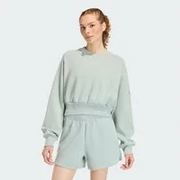 adidas Sportswear Sweatshirt SOFT LUX SWEATSHIRT, LOCKER GESCHNITTEN (1-tlg)