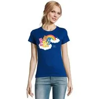 Blondie & Brownie T-Shirt Damen Glücksbärchis Care Bears Hab-Dich-lieb Bärchis Wolkenland Damen Care Bears T-Shirt Hab-dich-lieb Bärchis Wolkenland Retro