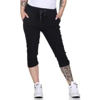 CLEO STYLE Caprihose Damen Capri 8264 34-40 Schwarz