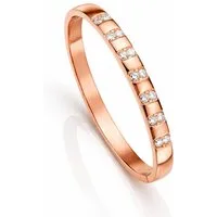 ROUGEMONT Armreif Massiver Damen Armreif 8mm Wasserfest 18K Gold Pure Grace, Wasserfest