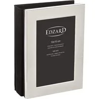 EDZARD Bilderrahmen Lugano, Fotoalbum 10x15 cm, für 80 Fotos, edel versilbert
