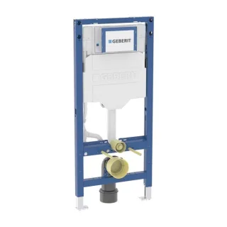 Geberit Duofix Sigma Wand-WC-Element 111300006 mit Sigma Unterputz-Spülkasten 12 cm, für Trockenbau