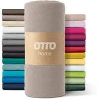 OTTO home Spannbettlaken PAPRIKA, Microfaser-Jersey, Gummizug: rundum, (1 Stück), Bettlaken Laken in zwei Qualitäten: Fleece & Jersey, schnelltrocknend