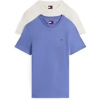 Tommy Jeans Rundhalsshirt TJM XSLIM 2PACK JERSEY TEE EXT (Packung, 2er-Pack) Logostickerei, 2Pack
