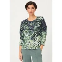 Olsen Strickpullover Pullover mit Panneaux-Print