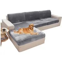 Minicloss Sofahusse Sofa Sitzkissenbezug-Hochelastischer Sitzbezug mit elastischem Boden, Wohnzimmer Sofa Sitzbezug Möbelbezug rutschfest und weich