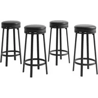 GarveeMore Barhocker 4er Set Barstühle PU-Leder 78cm 360° Drehbar Belastbarkeit bis 127 kg