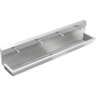 KWC Aquarotter Waschplatzeinheit, PLANOX, Edst., 2400x530x440 mm, 4xWandventil hydr., 3600004026 3600004026