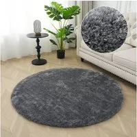 Bruno Banani Hochflor-Teppich Dana Teppich, Kundenliebling, rund, Höhe: 30 mm, unifarben, Mikrofaser Teppiche, Wohnzimmer, Schlafzimmer, Esszimmer