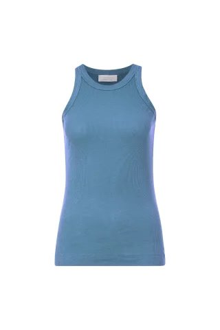 Rich & Royal - Organic Rib Top french blue - Gr. - XL