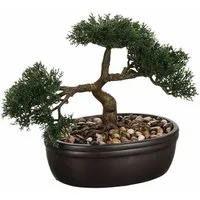 Kunstpflanze Bonsai Pot Ceramique H.23cm - Atmosphera Zimmerpflanze, Atmosphera Créateur d'intérieur, Höhe 23 cm