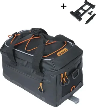 Basil Miles Tarpaulin MIK 2.0 Gepäckträgertasche schwarz/orange 7 L