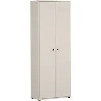 FORTE Schuhschrank Tempra, Mehrzweckschrank, 2 Türen, Einlegeböden, Höhe 197,5 cm B/H/T 73,7/197,5/34,8 cm