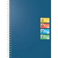 BRUNNEN Buchkalender BRUNNEN Buchkalender DATAline Mod. 796 40 2027, A5, Karton, blau
